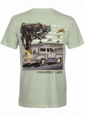 Country Life Country Roads Short Sleeve T-Shirt - NEW Fast Ship